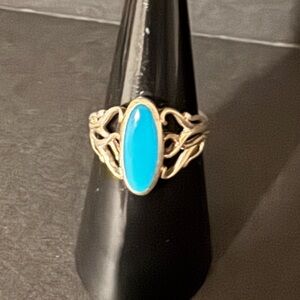 Kabana Sterling Silver and Sleeping Beauty Turquoise Ring